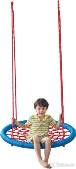 Woody Houpací kruh (100cm) červeno-modrý - 2