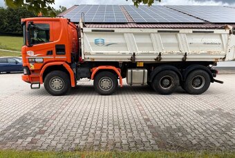 Scania G 500 XT 8x4 BORDMATIC třístranný sklápěč - 2