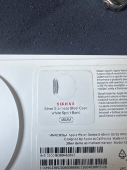 Apple Watch 8 45mm LTE ocelové / safír - 2