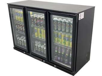 Podbarová lednice 1350 x 540 x 900 mm - s otevíracími dveřmi - 2