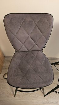 Barová židle, šedá, černá, XXXLutz - 2