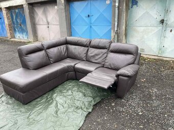 Prodám rohovou sedačku pravá kůže - 2