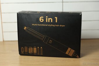 6 v 1 horkovzdušný kartáč na vlasy, sada stylingových nástro - 2