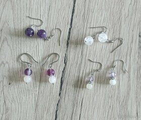 Náušnice z minerálů - 2