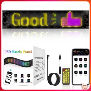 LED MATRIX PANEL LCD OČI Flexibilní USB panel 345x100mm - 2