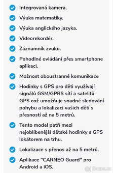 Dětské hodinky Carneo GuardKid+4G PLATINUM růžové - 2