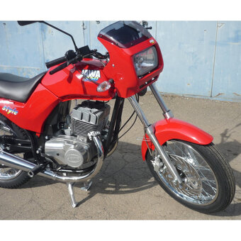 NOVÁ JAWA 350 - 640 - STYLE ČERVENÁ - S ELEKTR. STARTÉREM - 2