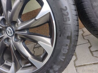 ALU kola Mazda 5x114,3 R19 pneu continental - 2
