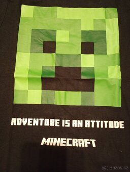 Minecraft bavlněné černé triko vel.140 - 2