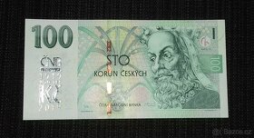 100 kč 2019 se stříbrným přítiskem ČNB, ve skvělém UNC stavu - 2