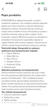 Kompostér 380l nový a nerozbalený - 2