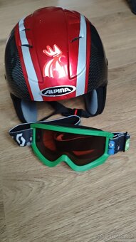 Dětská lyžařská helma vel. 48 -52 + lyžařské brýle - 2