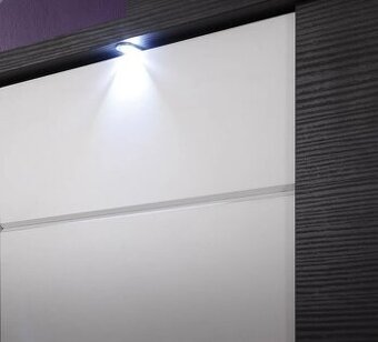 Obývací stěna - šedá / matná bílá - 2