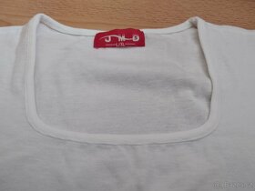 Ručně malované tričko dámské bílé L/XL - 2