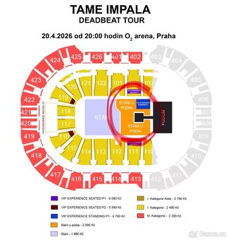 TAME IMPALA: O2 arena, Praha 20.04.2026 - 2
