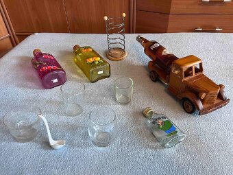 MALOVANÉ DÁRKOVÉ LÁHVE (NOVÉ), ŠÁLKY+CUKŘENKA, ATD. DLE FOTA - 2