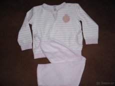 teplé tričko s roláčkem zn. George vel.104 + teplé pyžamo - 2