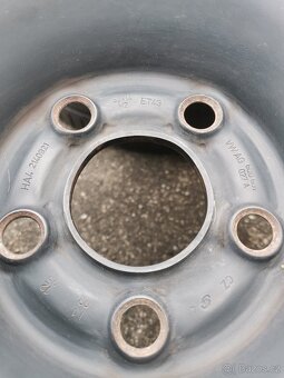 Prodám letní sadu plechových disku.5x100 R14 - 2