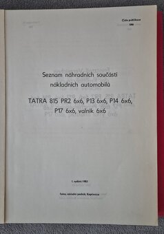 TATRA 815 seznam náhradních součástí - 2