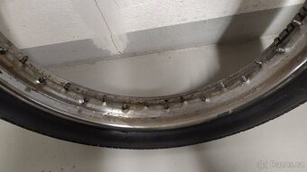 Jawa/ČZ prodám použité ráfky s pneu 18" - 2
