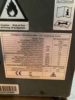 Tepelné čerpadlo Steinbach mini 3,9kW - 2