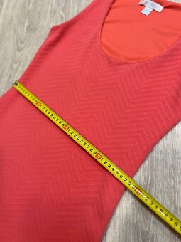 Šaty 38 M pouzdrové oranžové / meruňkové Amisu - 2