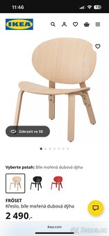 Křesla Fröset Ikea a stoleček Burvik - 2
