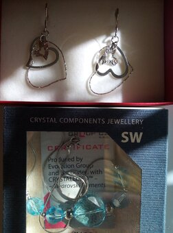 Stříbrné náušnice PRESENCE, Stříbrný náhrdelník SWAROVSKI - 2