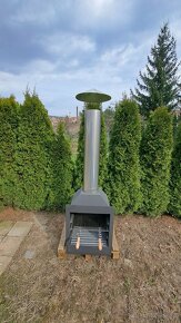 Grilovaci krbová vložka do gabionu,topeniště,udírna - 2