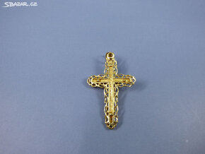 Krásný zlatý křížek na krk - 2
