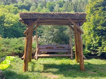 Dubová houpačka. Houpačka. Dřevěná houpačka. - 2