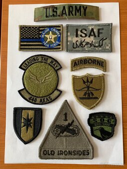 US Army vojenské nášivky a hodnostní označení - 2