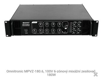 Zesilovač Omnitronic MPVZ 180 - 2