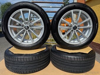 Nová sada originální alu kola 5x112 r17 + pneu 225/50/17 - 2