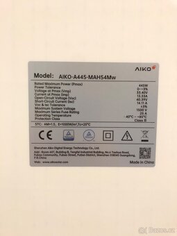 Akce,Solární panely AIKO 445W Black frame - 2