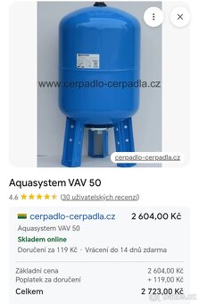 Tlaková nádoba VAV 50 - 2