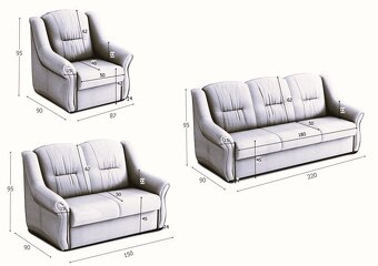Sedací sestava 3+2+1 - 2
