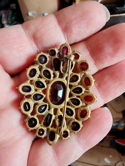 Brož český granát - 2