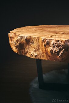 Luxusný konferenčný stolík Topoľ - priemer 110cm - 2