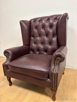 Chesterfield štýl kožená,NOVÁ sedačka - 2