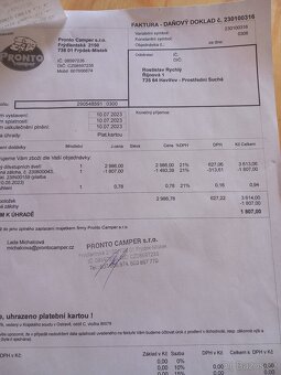 Díl vstupnich dveří u obytného auta - 2