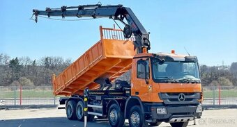 Mercedes-Benz Actros 3241 - 8x4 – Sklápěč/Valník + HR-HIAB 3 - 2