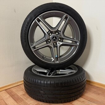 MERCEDES CLA AMG 5x112 R18 ET49+LETNÍ 225/45R18 7mm GREY - 2