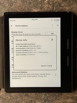 Čtečka knih Amazon Kindle Oasis 8th. gen 4 GB + obal - 2