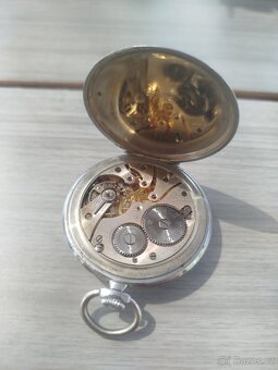 Kapesní hodinky cibule švýcarské Lanco na opravu - 2