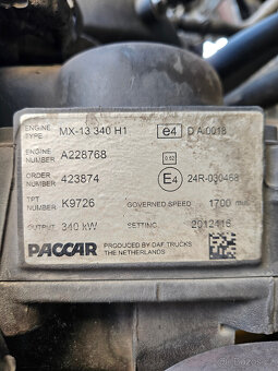 Motor DAF XF106 Euro6 - 2