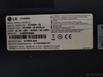 LG LCD televize 37" (model 37LH3000) – plně funkční - 2