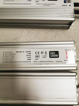 Zdroj napětí LED trafo 24V, 12V IP67 hliníkové provedení - 2
