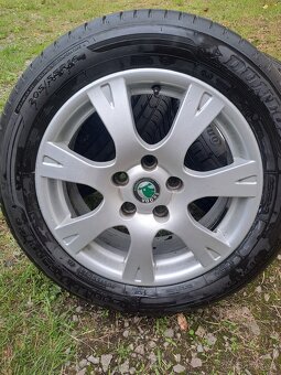 Alu kola 5x112 originál Škoda Octavia II 205/55 R16 - 2