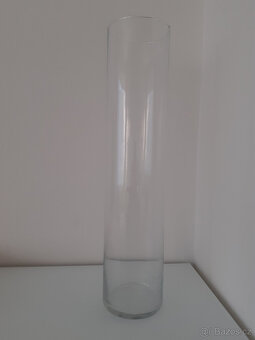 Nová skleněná váza - válec - 2